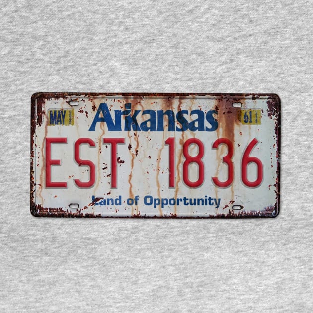 Arkansas - Land of Opportunity Plate by rt-shirts